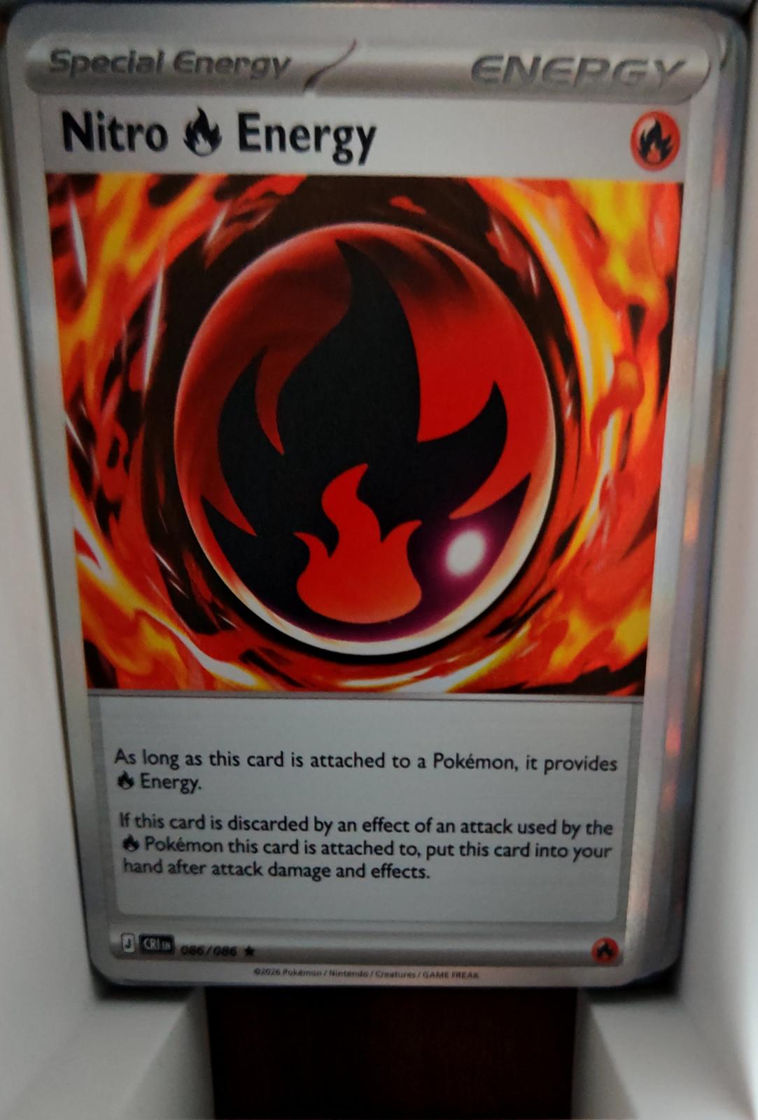 Nitro R Energy - 086/086 - Holo - CHAOS RISING - Pokemon - Rare | AA59-36