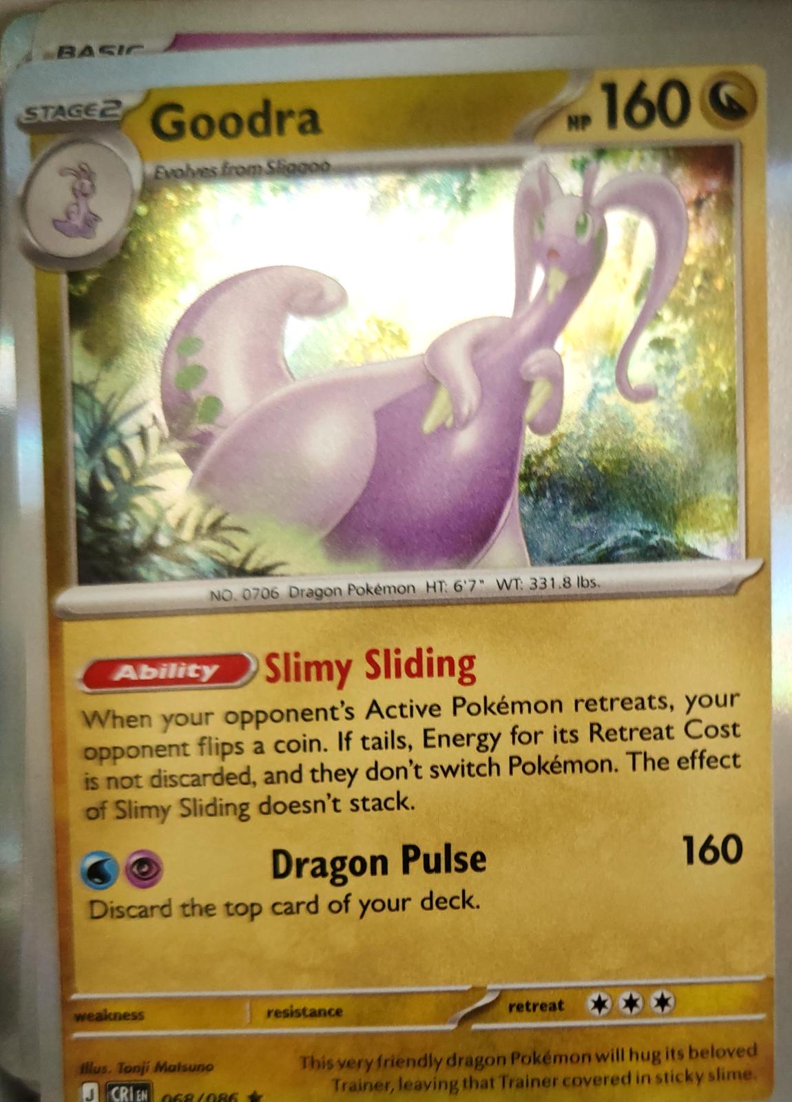 Goodra - 068/086 - Holo - CHAOS RISING - Pokemon - Rare | AA13-59