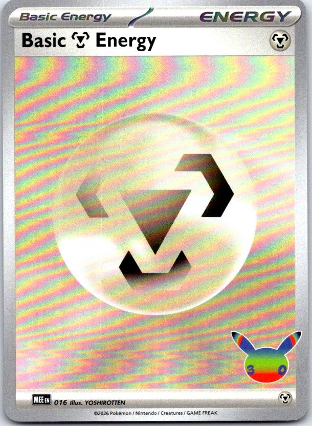 Basic Metal Energy (30th Celebration) - 016 - Holo - MEE: MEGA EVOLUTION ENERGIES - Pokemon - | AC11-53