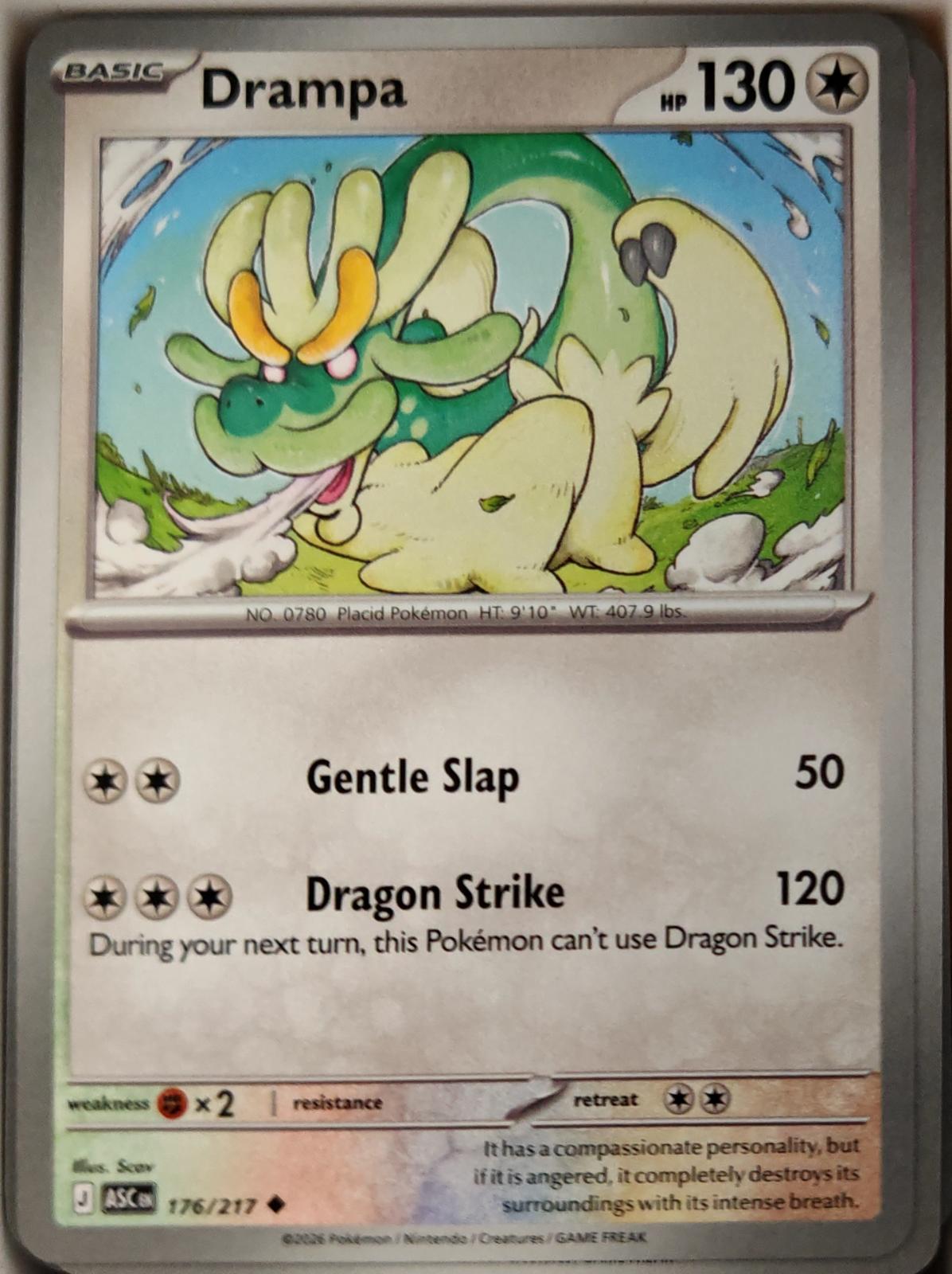 Drampa - 176/217 - - ASCENDED HEROES - Pokemon - Uncommon | AA11-56