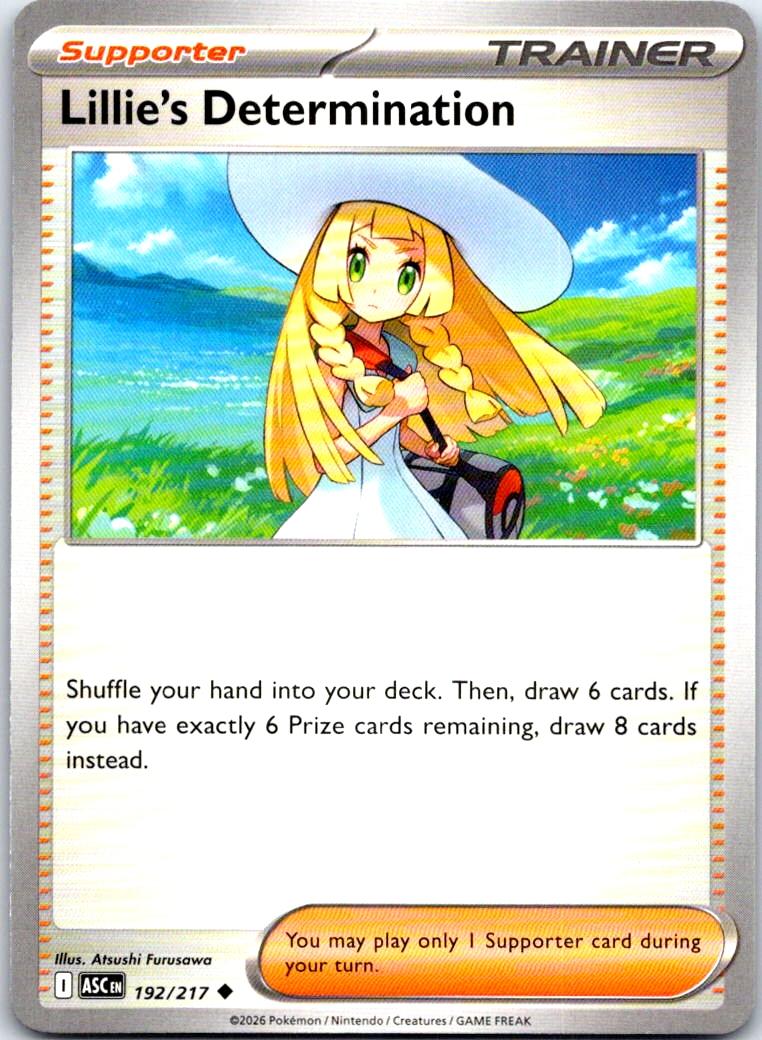 Lillie's Determination - 192/217 - - ASCENDED HEROES - Pokemon - | AB30-46