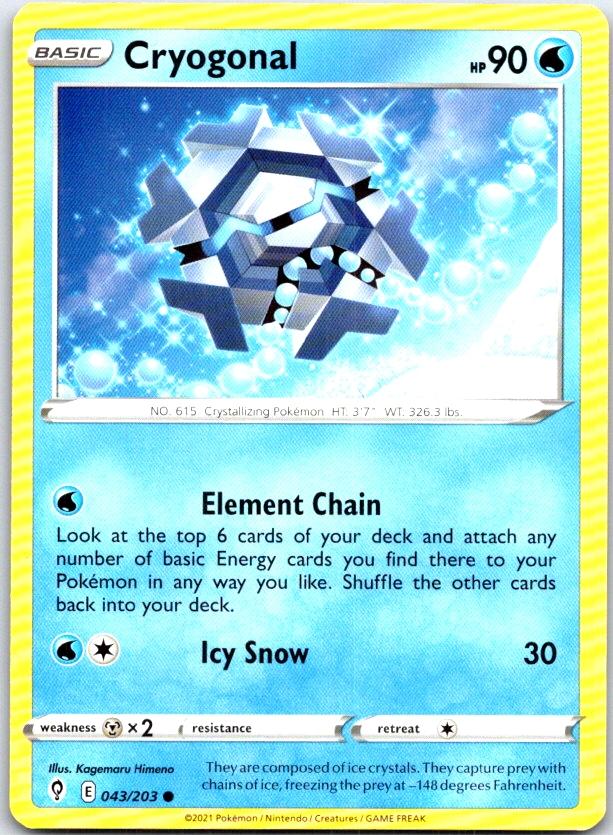 Cryogonal - 043/203 - - EVOLVING SKIES - Pokemon - Common | AC06-7