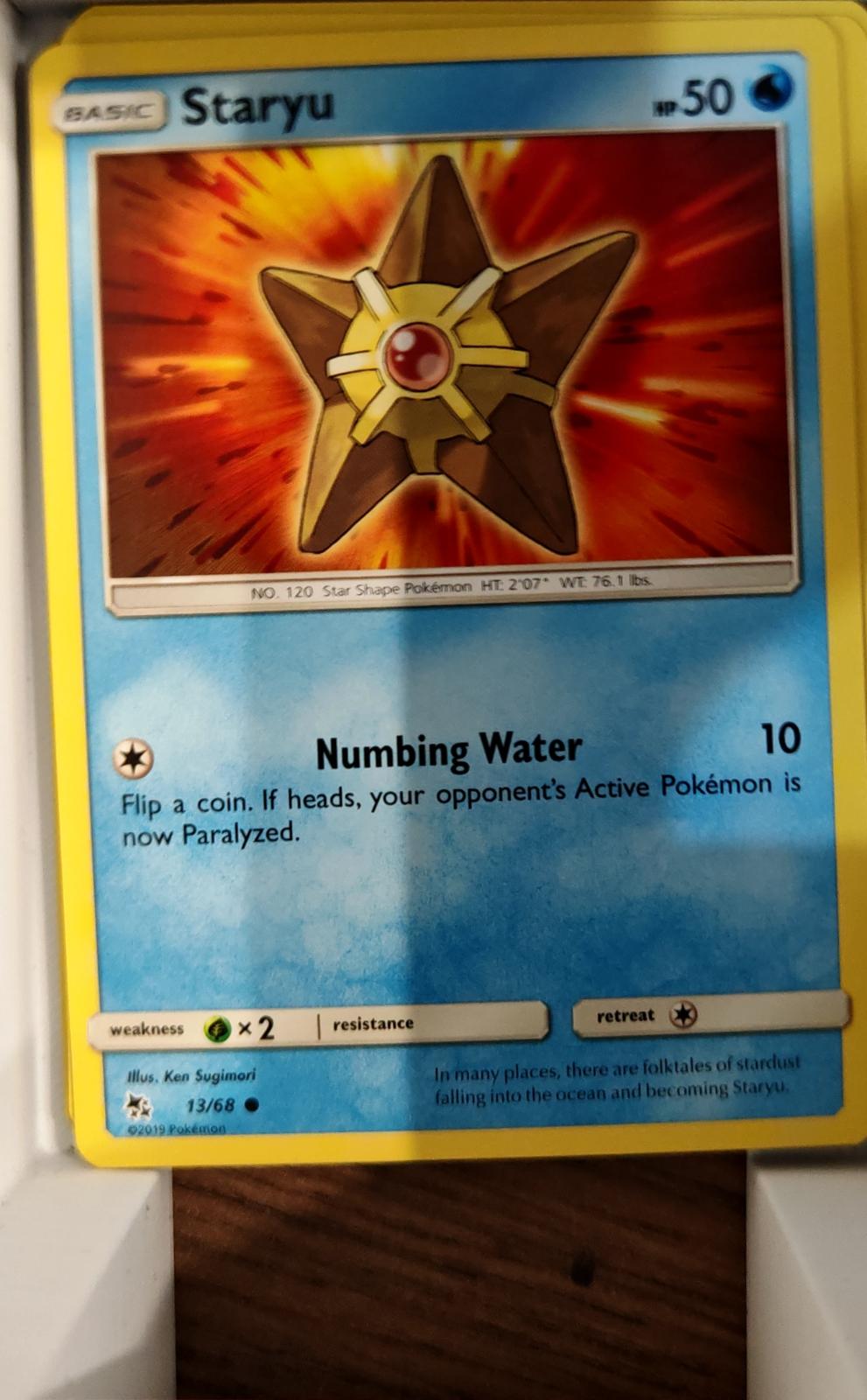 Staryu - 13/68 - - HIDDEN FATES - Pokemon - Common | AA69-13