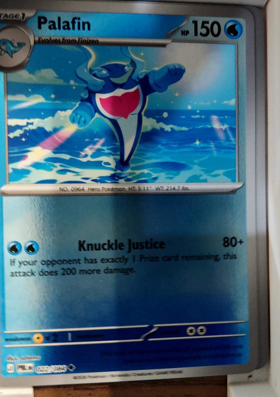 Palafin - 022/084 - Reverse Holo - PITCH BLACK - Pokemon - Uncommon | AA72-5