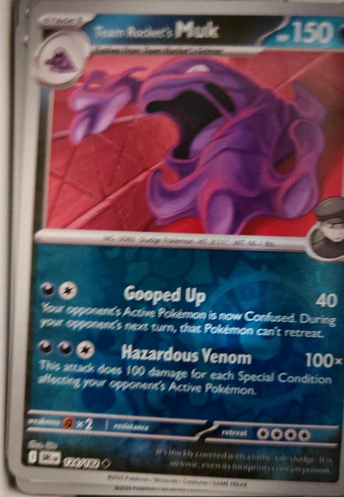 Team Rocket's Muk - 124/182 - Reverse Holo - DESTINED RIVALS - Pokemon - | AA19-41