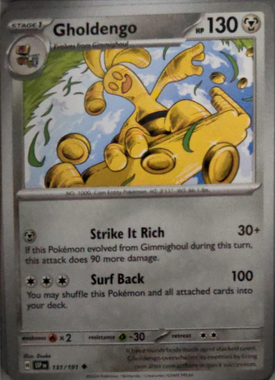 Gholdengo - 131/191 - - SURGING SPARKS - Pokemon - Uncommon | AA48-7