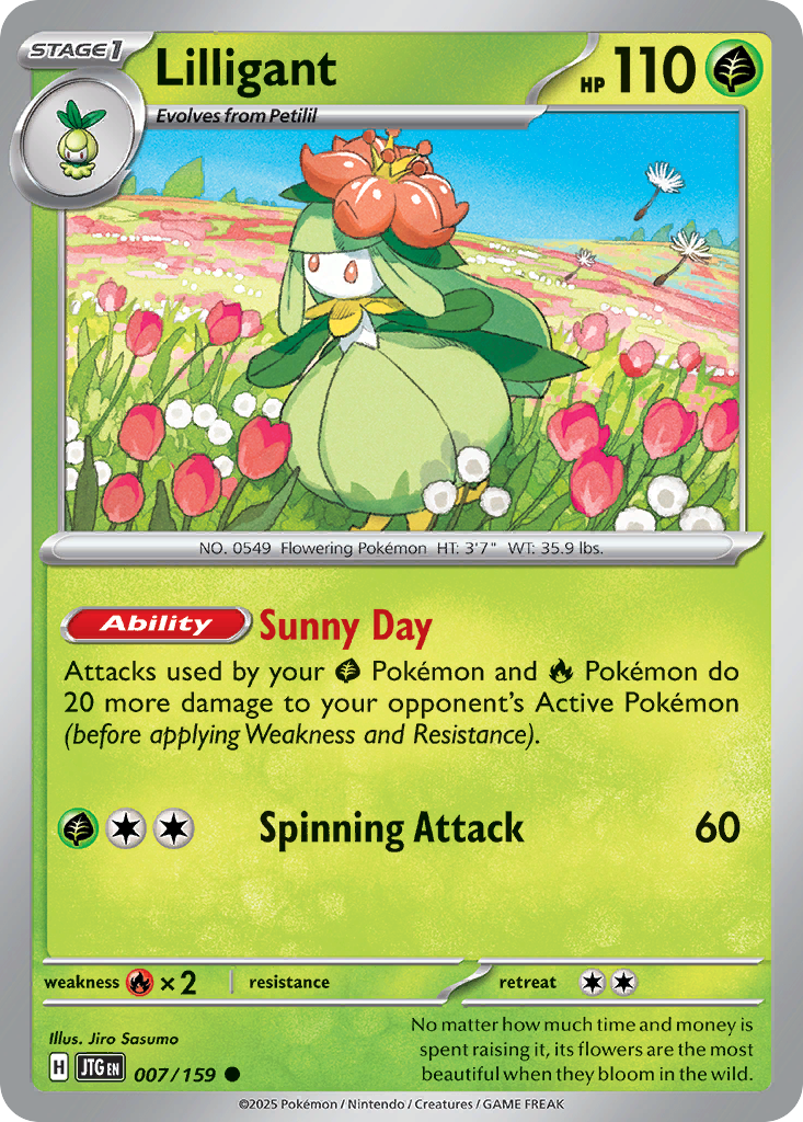 Lilligant - 007/159 - Reverse Holo - JOURNEY TOGETHER - Pokemon - | AA49-98