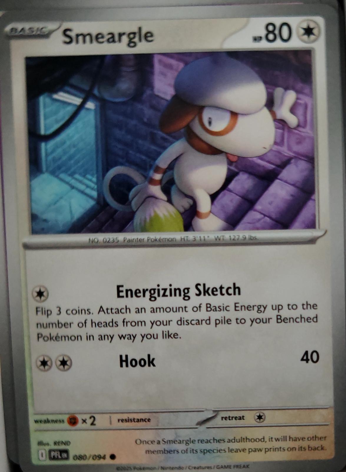 Smeargle - 080/094 - - PHANTASMAL FLAMES - Pokemon - Common | AA45-35