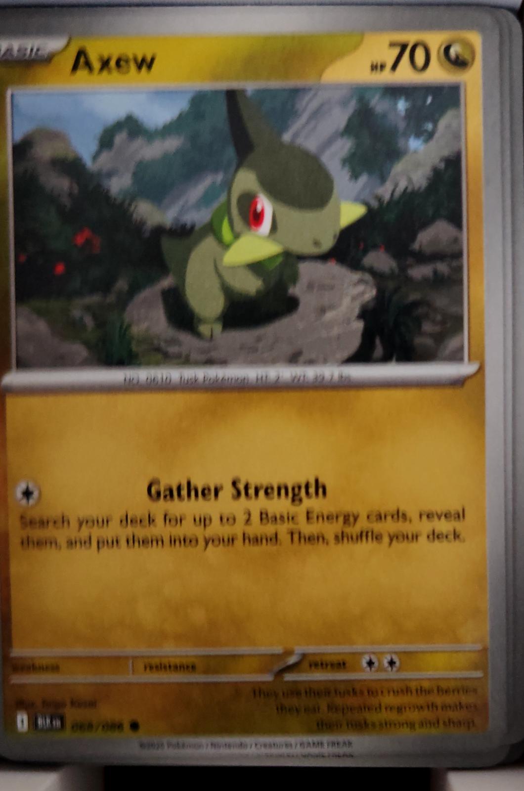 Axew - 068/086 - - BLACK BOLT - Pokemon - Common | AA47-81
