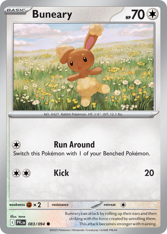 Buneary - 083/094 - - PHANTASMAL FLAMES - Pokemon - Common | AA29-62