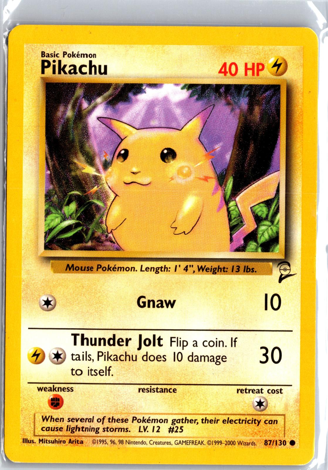 Pikachu - 87/130 - - BASE SET 2 - Pokemon - Common | AA114-23