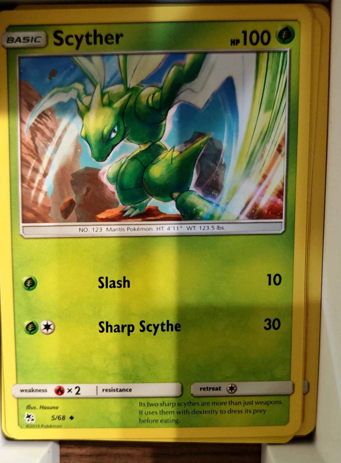Scyther - 5/68 - - HIDDEN FATES - Pokemon - Uncommon | AA71-33
