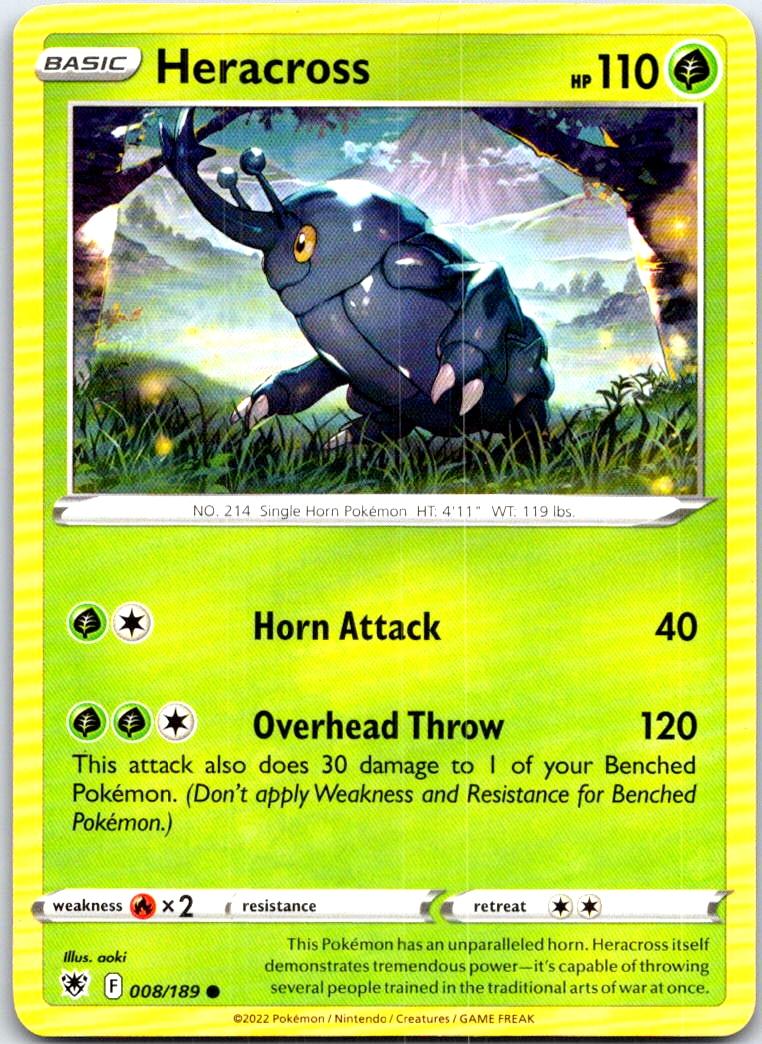 Heracross - 008/189 - - ASTRAL RADIANCE - Pokemon - Common | AB60-36