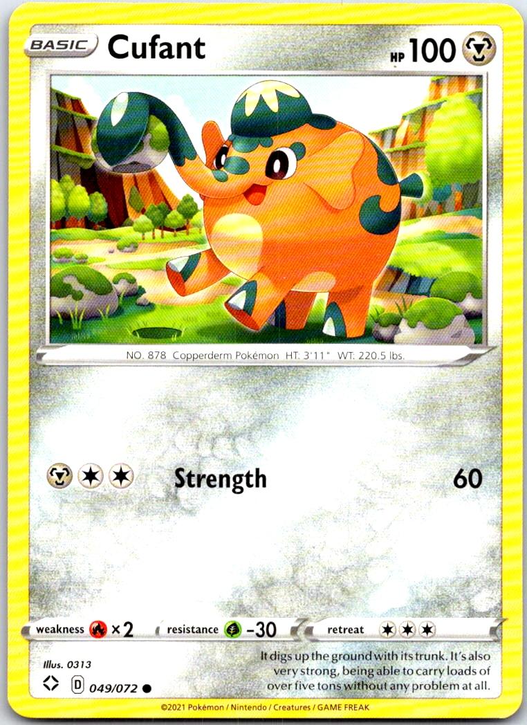 Cufant - 049/072 - - SHINING FATES - Pokemon - Common | AB96-8