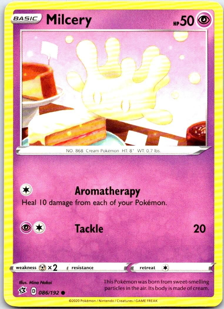 Milcery - 086/192 - - REBEL CLASH - Pokemon - Common | AB78-33