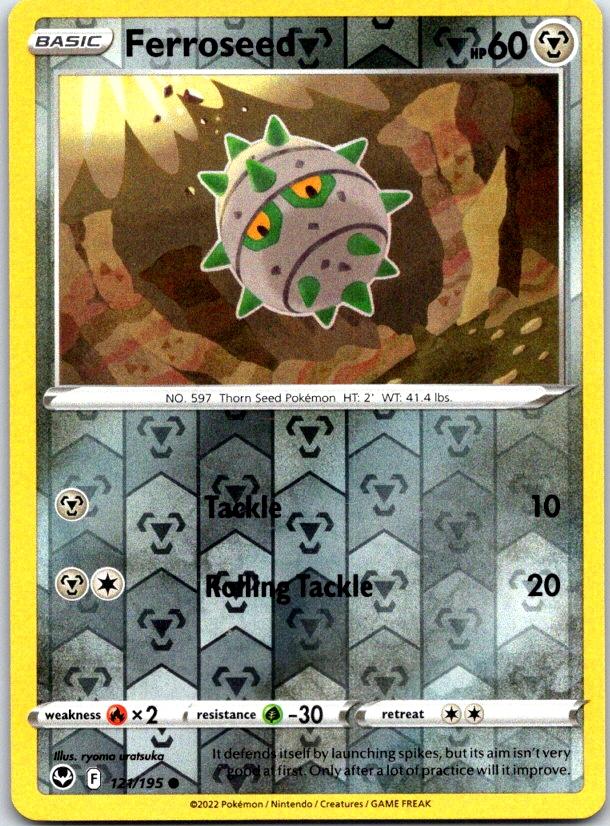 Ferroseed - 121/195 - Reverse Holo - SILVER TEMPEST - Pokemon - Common | AC15-31