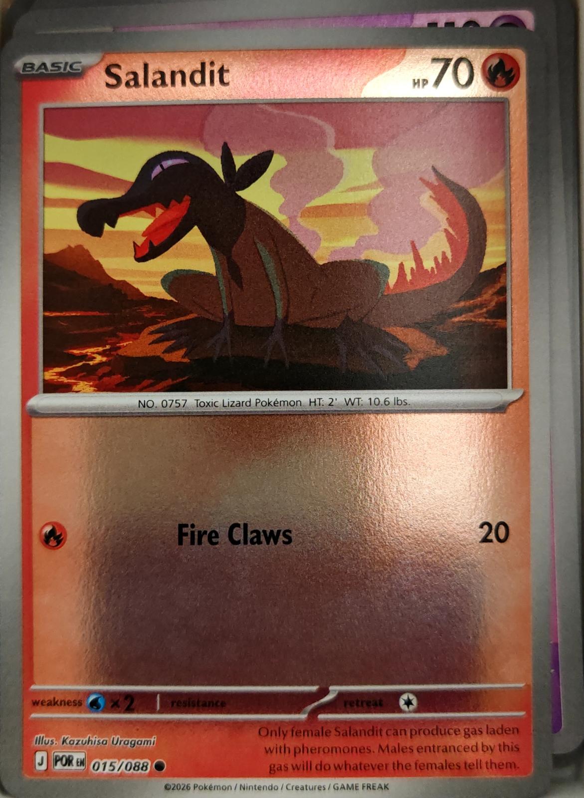 Salandit - 015/088 - Reverse Holo - PERFECT ORDER - Pokemon - Common | AA04-17