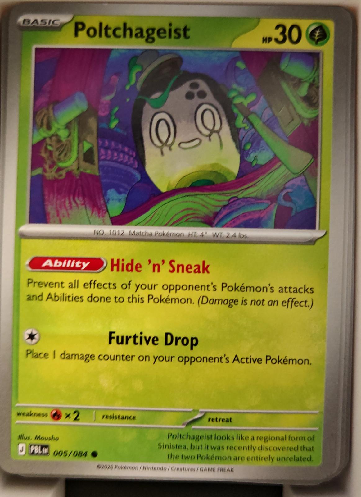 Poltchageist - 005/084 - - PITCH BLACK - Pokemon - Common | AA17-52