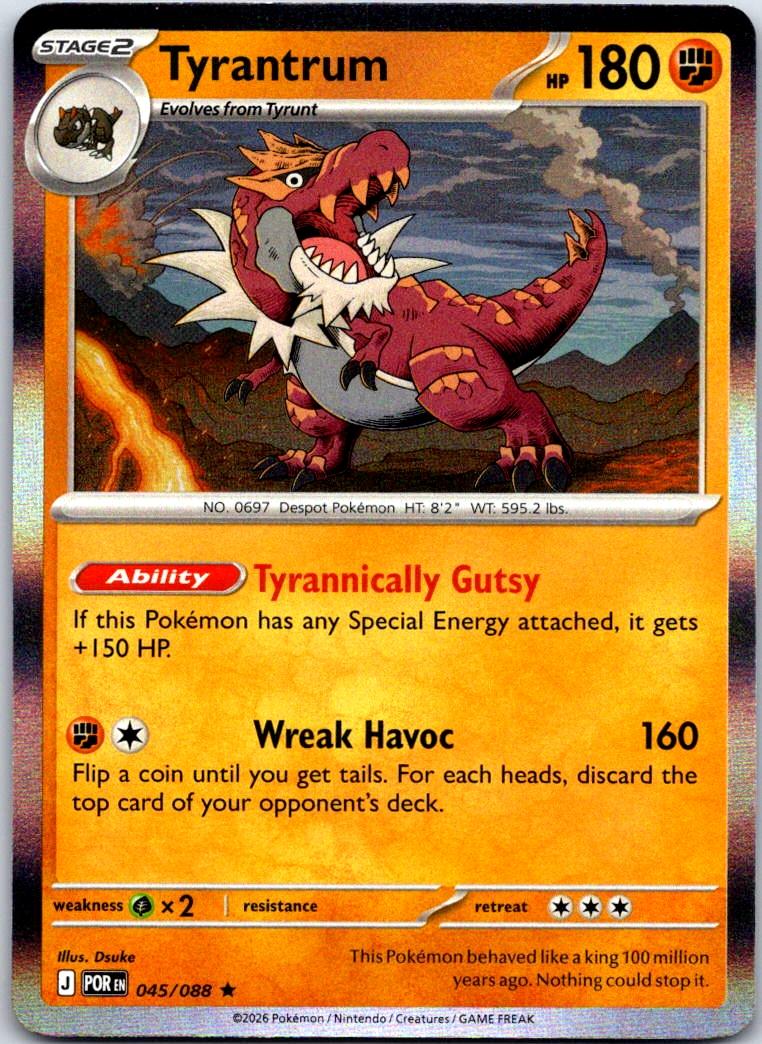 Tyrantrum - 045/088 - Holo - PERFECT ORDER - Pokemon - Rare | AB07-20