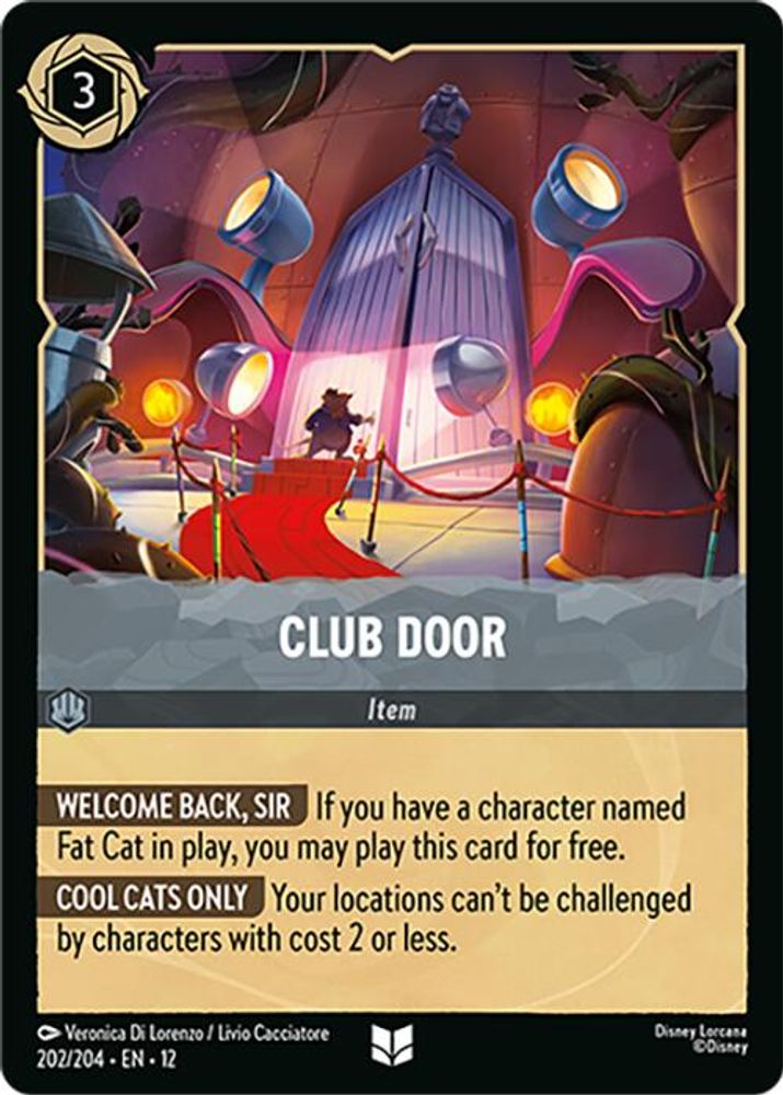 Club Door - 202/204 - - WILDS UNKNOWN - Lorcana - Uncommon | LAA03-19