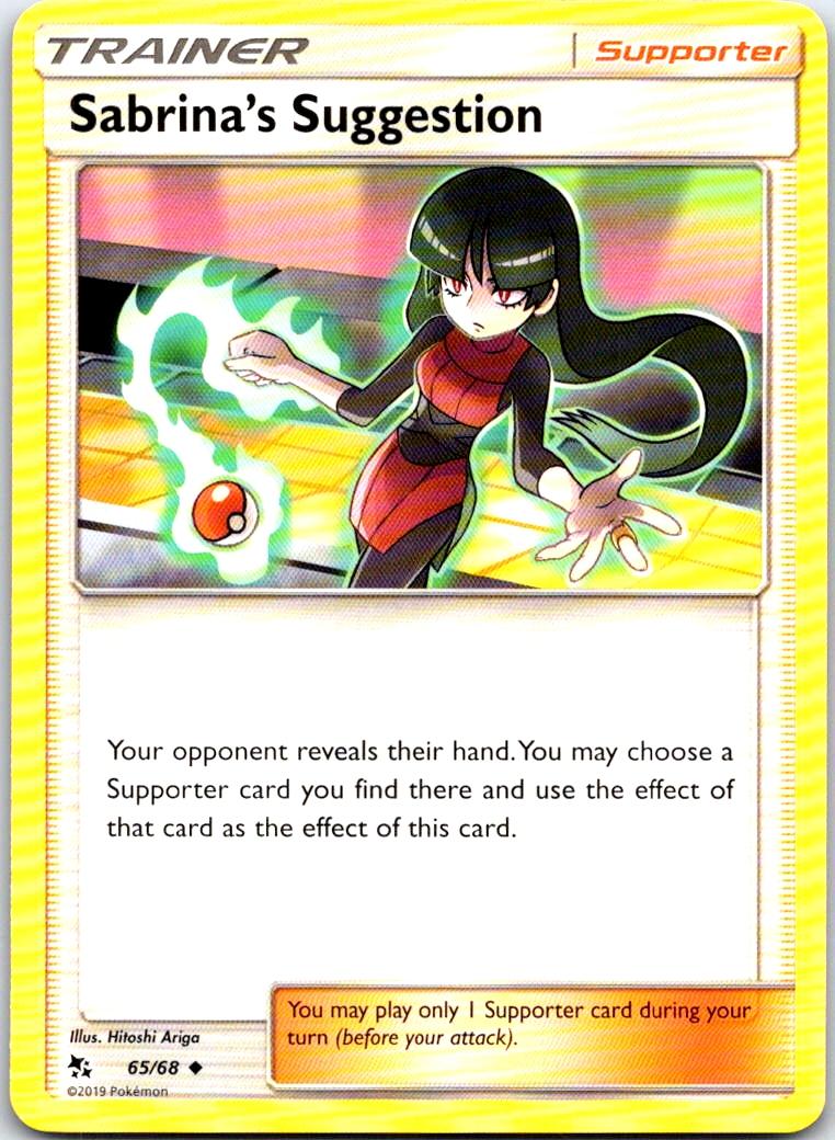 Sabrina's Suggestion - 65/68 - - HIDDEN FATES - Pokemon - Uncommon | AB22-5