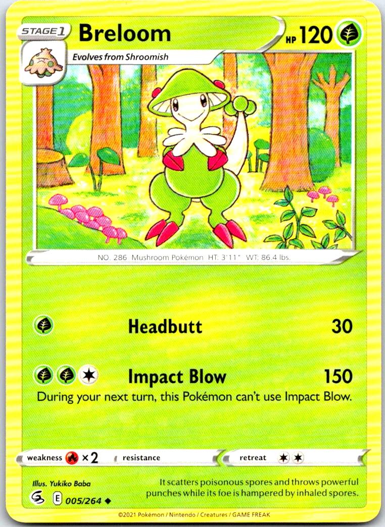 Breloom - 005/264 - - FUSION STRIKE - Pokemon - Uncommon | AB38-23