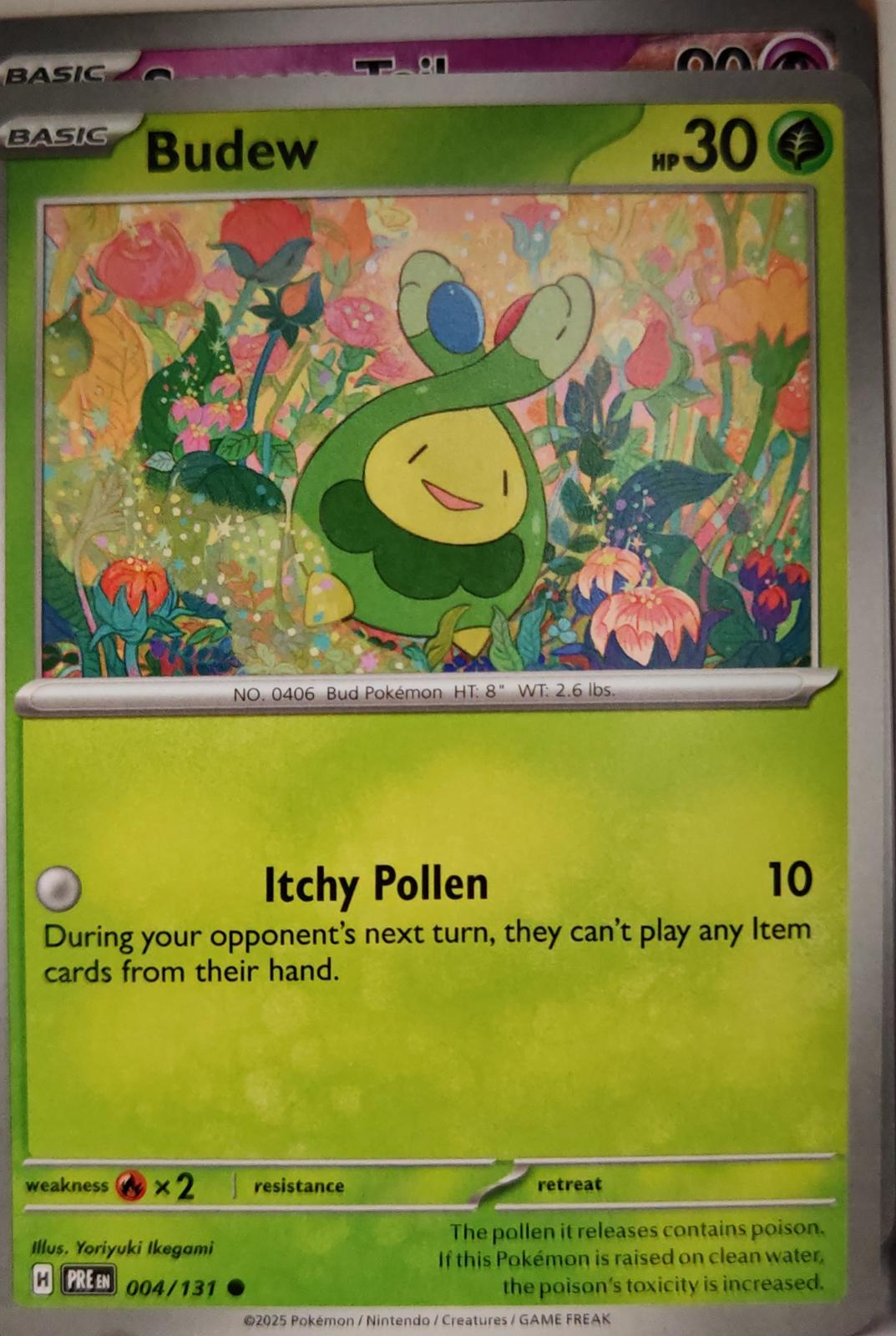 Budew - 004/131 - - PRISMATIC EVOLUTIONS - Pokemon - Common | AA03-16