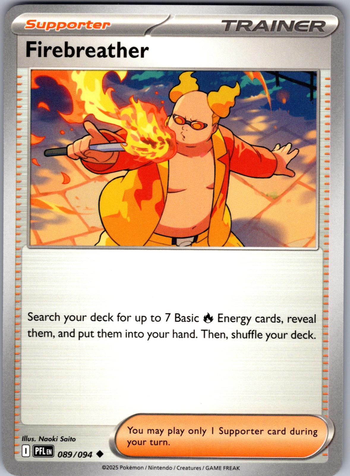 Firebreather - 089/094 - - PHANTASMAL FLAMES - Pokemon - Uncommon | AA77-12