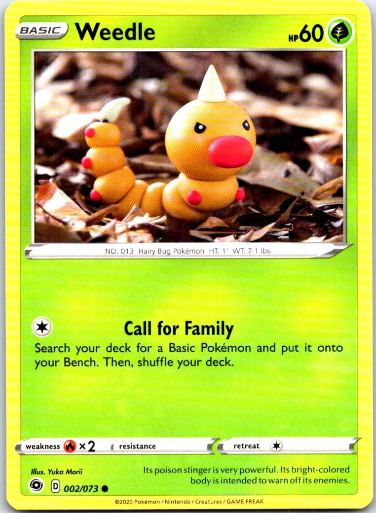 Weedle - 002/073 - - CHAMPION'S PATH - Pokemon - Common | AB28-37