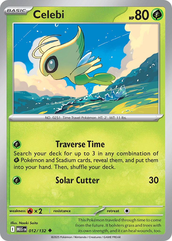 Celebi - 012/132 - - MEGA EVOLUTION - Pokemon - Uncommon | AA23-79