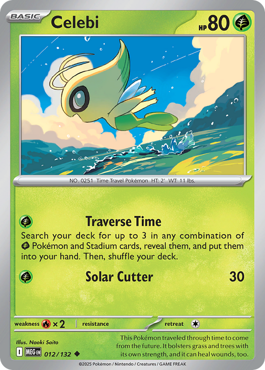 Celebi - 012/132 - - MEGA EVOLUTION - Pokemon - Uncommon | AA23-79