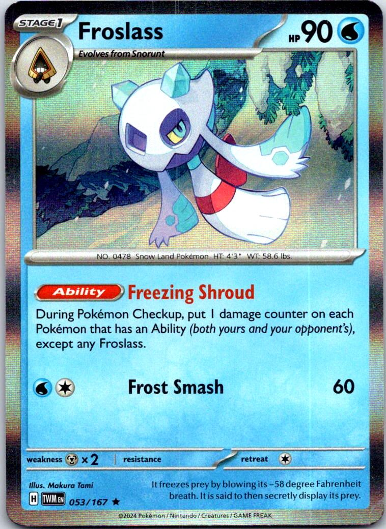 Froslass - 053/167 - Holo - TWILIGHT MASQUERADE - Pokemon - Rare | AB08-35