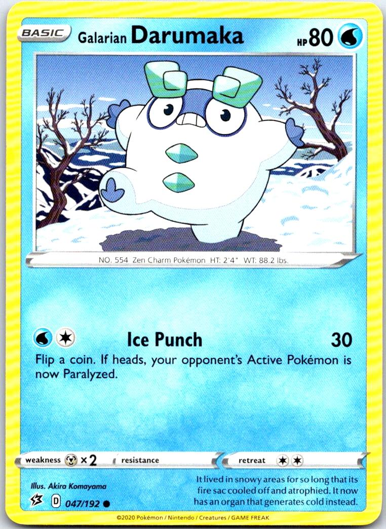Galarian Darumaka - 047/192 - - REBEL CLASH - Pokemon - Common | AB28-30