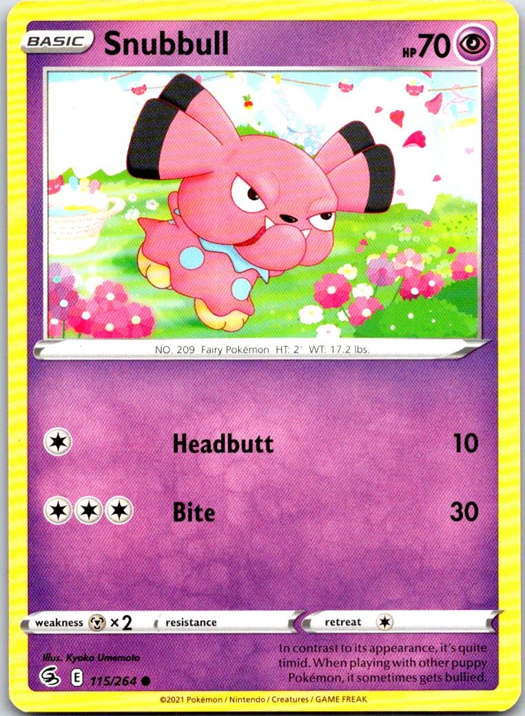 Snubbull - 115/264 - - FUSION STRIKE - Pokemon - Common | AB11-14
