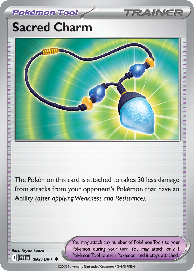Sacred Charm - 093/094 - Reverse Holo - PHANTASMAL FLAMES - Pokemon - | AA15-45