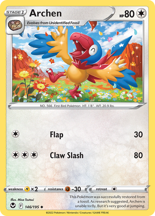 Archen - 146/195 - - SILVER TEMPEST - Pokemon - Uncommon | AA90-43