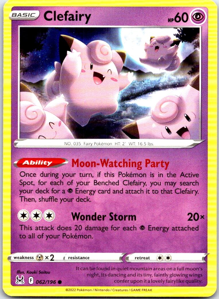 Clefairy - 062/196 - - LOST ORIGIN - Pokemon - Common | AB50-40