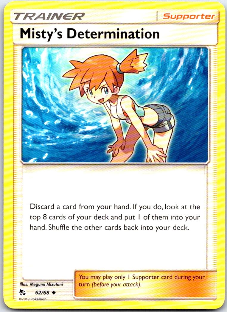 Misty's Determination - 62/68 - - HIDDEN FATES - Pokemon - Uncommon | AB23-34