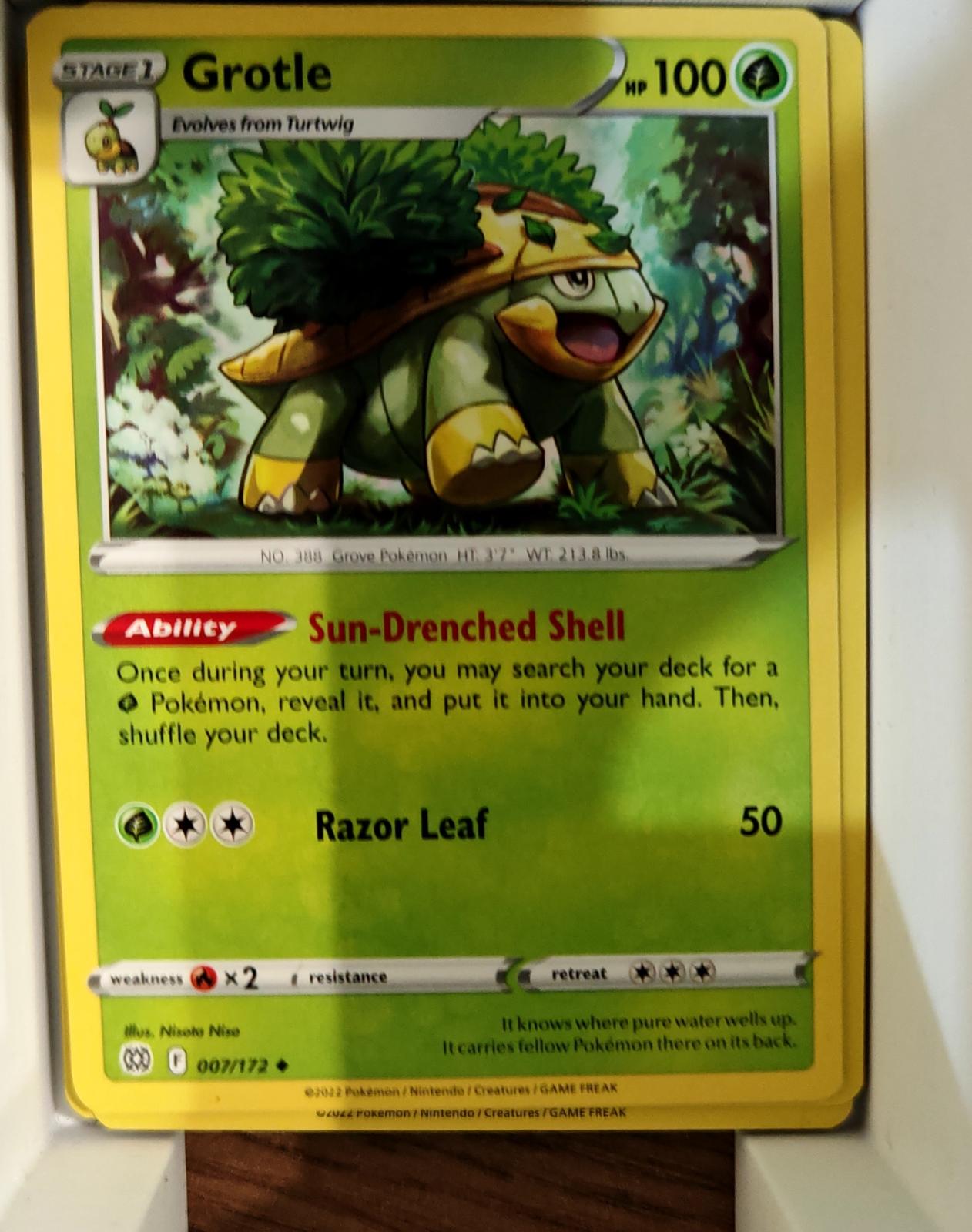 Grotle - 007/172 - - BRILLIANT STARS - Pokemon - Uncommon | AA73-13
