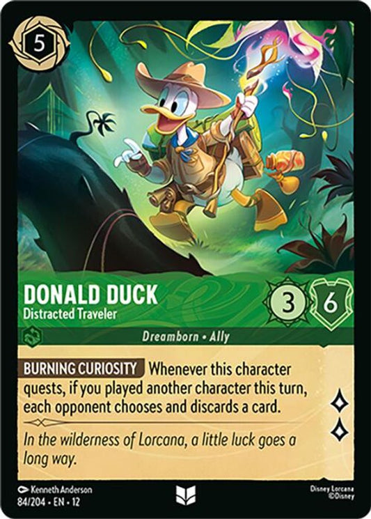 Donald Duck - Distracted Traveler - 84/204 - - WILDS UNKNOWN - Lorcana - | LAA01-97