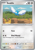 Swablu - 152/182 - Reverse Holo - PARADOX RIFT - Pokemon - Common | AA49-17
