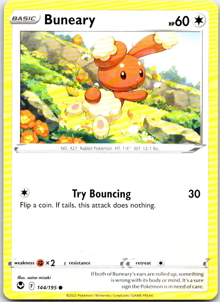Buneary - 144/195 - - SILVER TEMPEST - Pokemon - Common | AB29-2