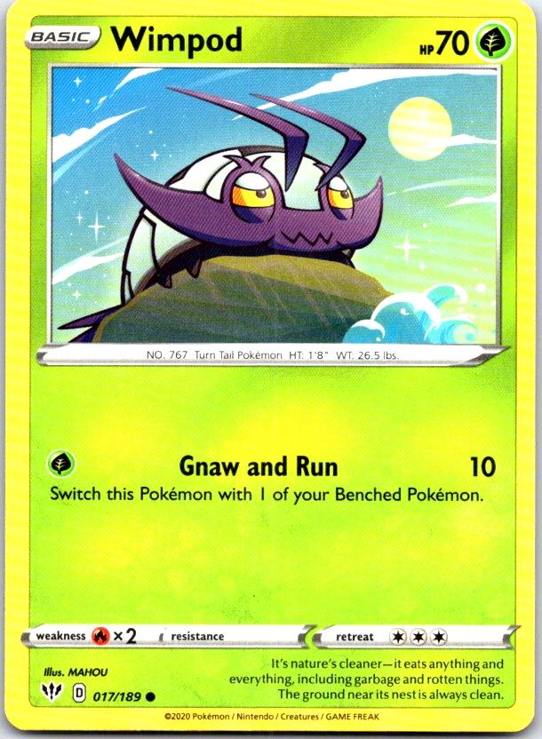Wimpod - 017/189 - - DARKNESS ABLAZE - Pokemon - Common | AC19-27