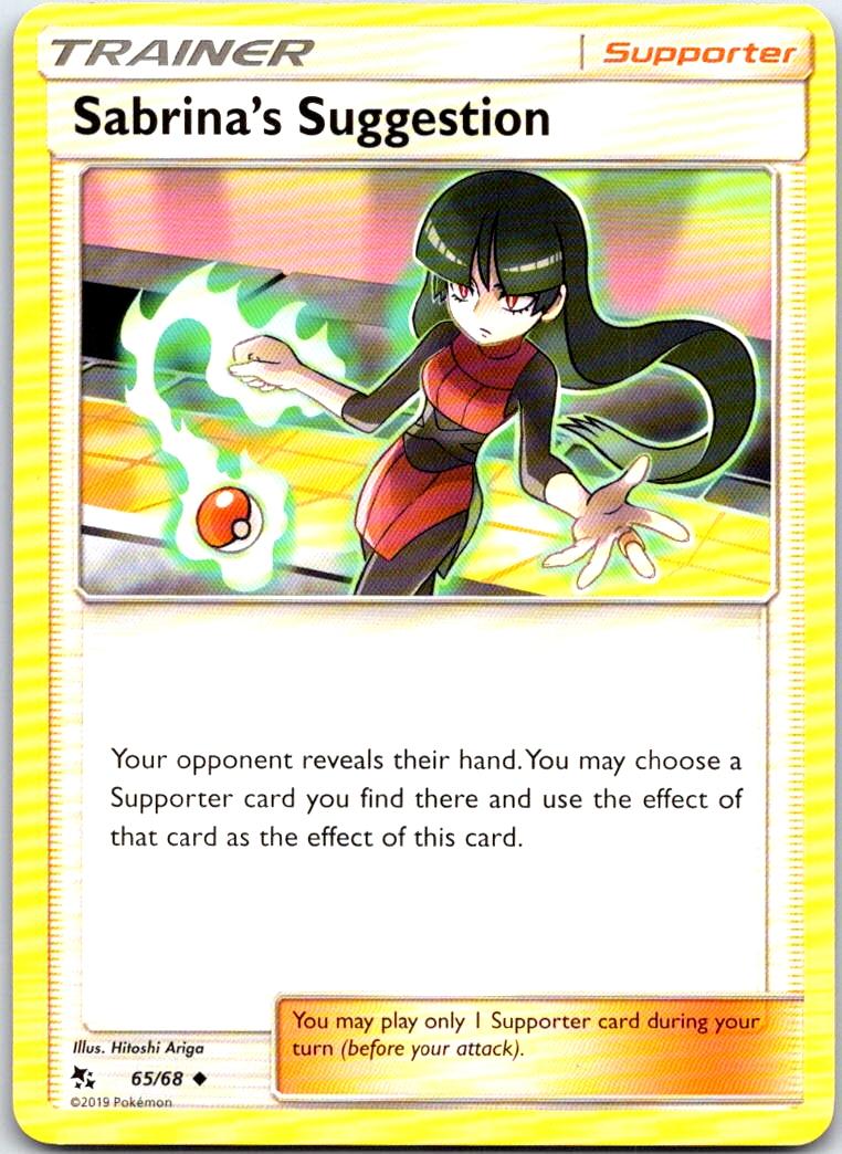 Sabrina's Suggestion - 65/68 - - HIDDEN FATES - Pokemon - Uncommon | AB23-1
