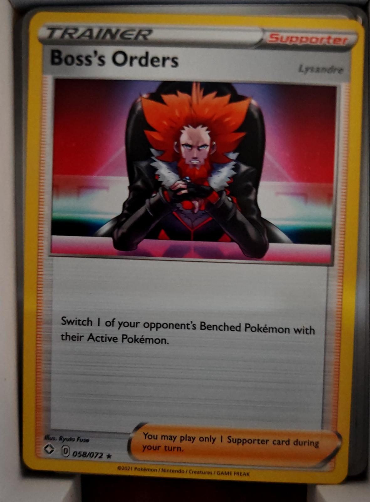 Boss's Orders - 058/072 - - SHINING FATES - Pokemon - Rare | AA40-80