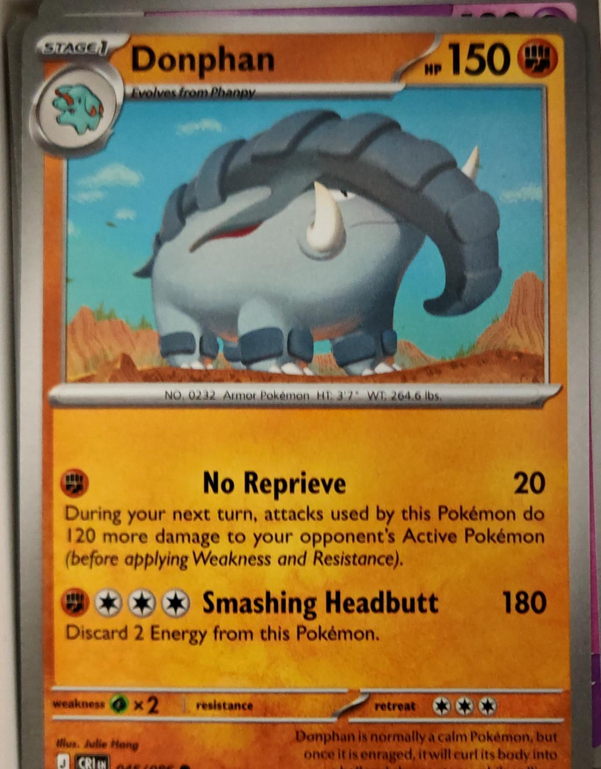 Donphan - 045/086 - - CHAOS RISING - Pokemon - Common | AA11-27