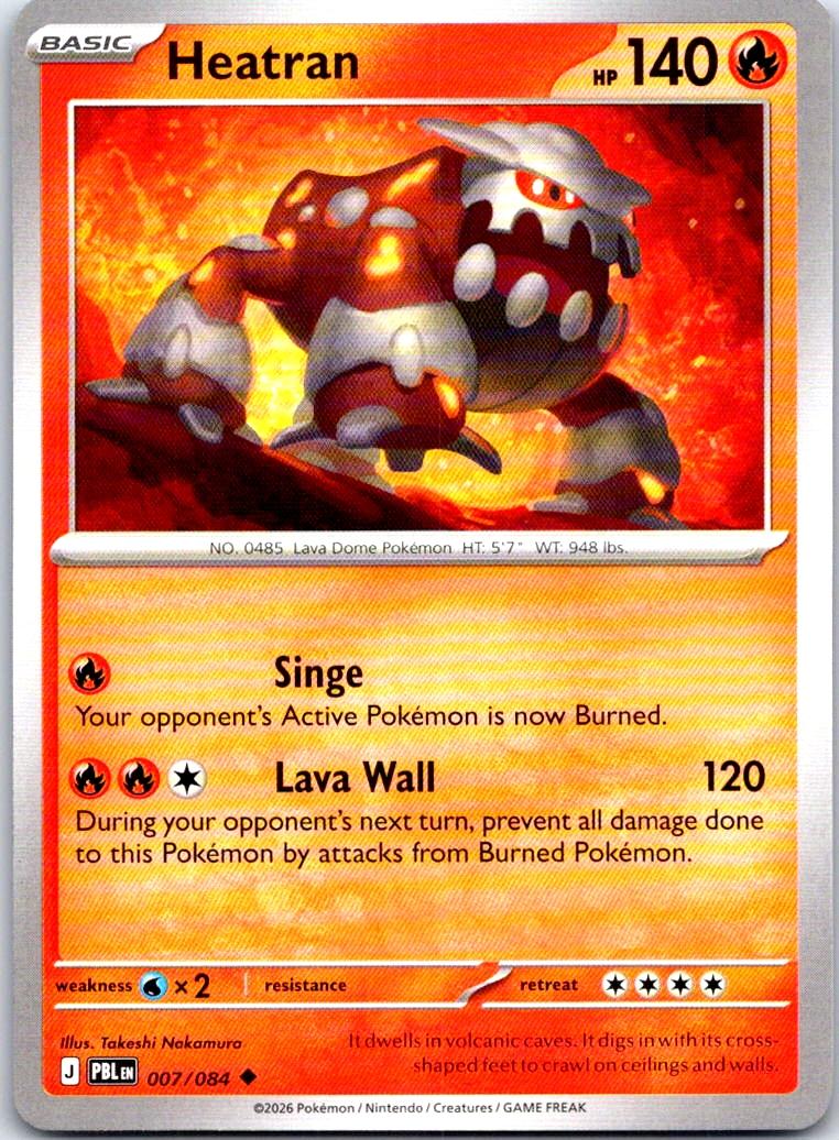 Heatran - 007/084 - - PITCH BLACK - Pokemon - Uncommon | AB27-15
