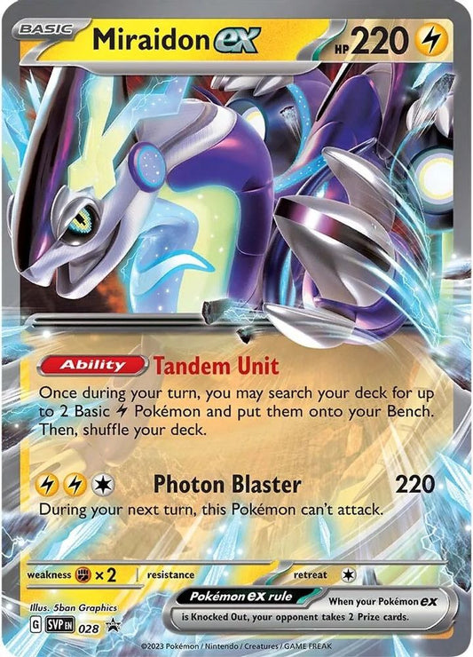 Miraidon ex - 028 - Holo - SCARLET & VIOLET PROMO - Pokemon - Promo | AA37-9