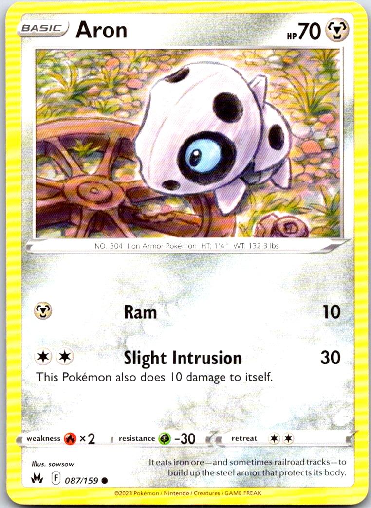 Aron - 087/159 - - CROWN ZENITH - Pokemon - Common | AA104-10
