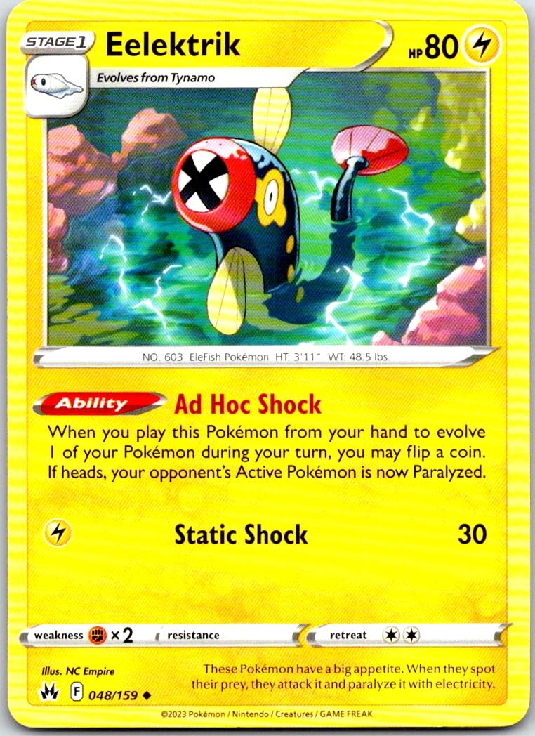 Eelektrik - 048/159 - - CROWN ZENITH - Pokemon - Uncommon | AA100-33